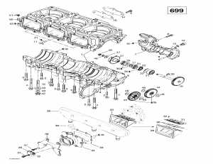 01-  ,  ,   (01- Crankcase, Reed Valve, Water Pump)