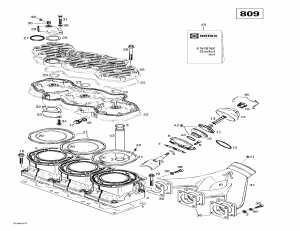 01- ,   2 (01- Cylinder, Exhaust Manifold 2)