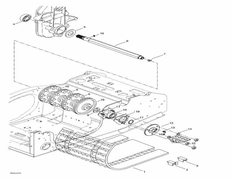 BRP SkiDoo  Formula III 700 R, 2000 - Drive Axle  Track