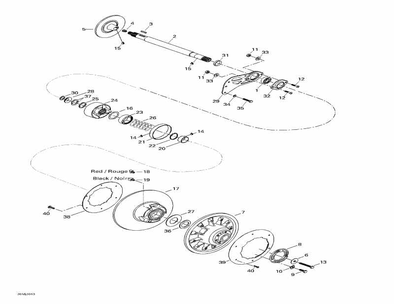 snowmobile Ski Doo - Drive Pulley 2