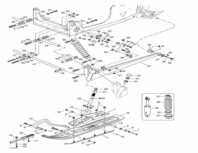 snowmobile SKIDOO - Front Suspension