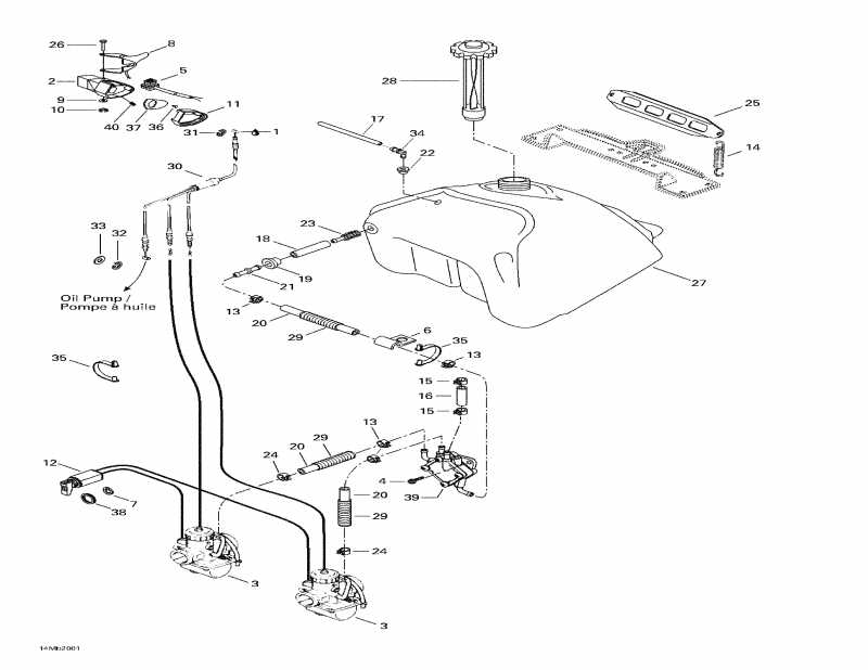 snowmobile ski-doo  Formula S, 2000 - Fuel System