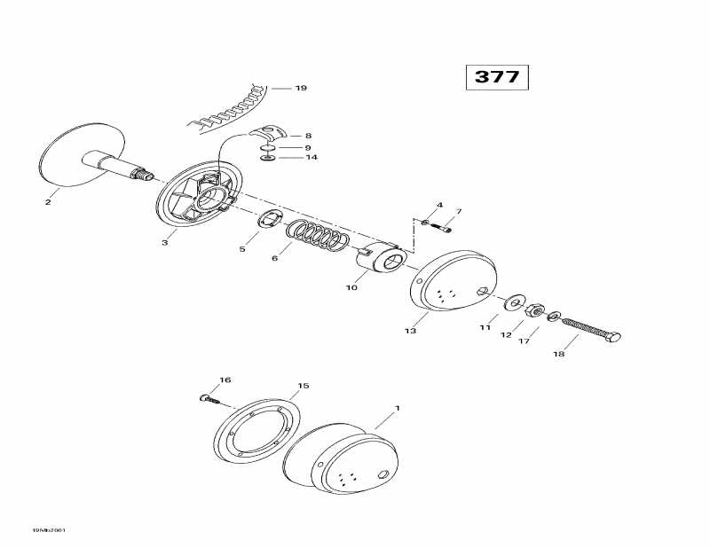 �������� Skidoo Formula S, 2000 ������ - Drive Pulley (377)