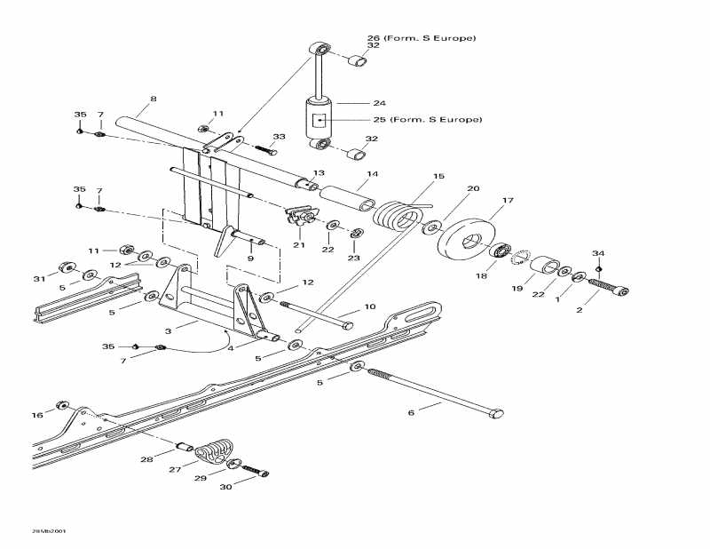 Skidoo Formula S, 2000 - Rear Arm