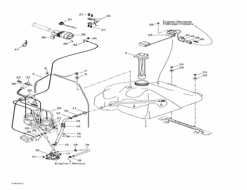 Skidoo  Grand Touring 600, 2000 - Fuel System