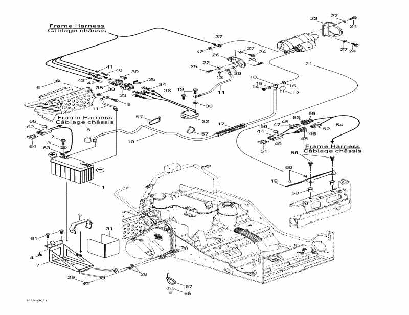  ski-doo Grand Touring 600, 2000 - Battery And Starter