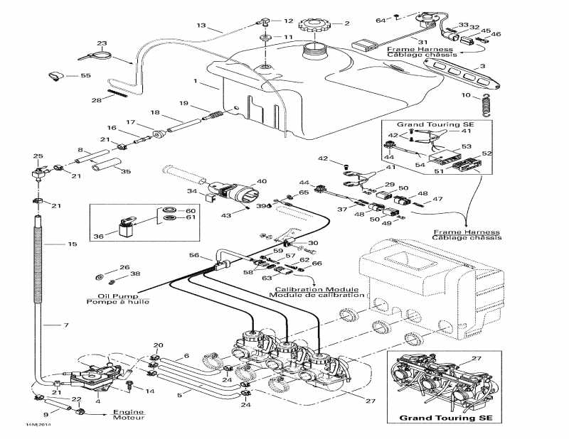 Skidoo Grand Touring 700, 2000 - Fuel System