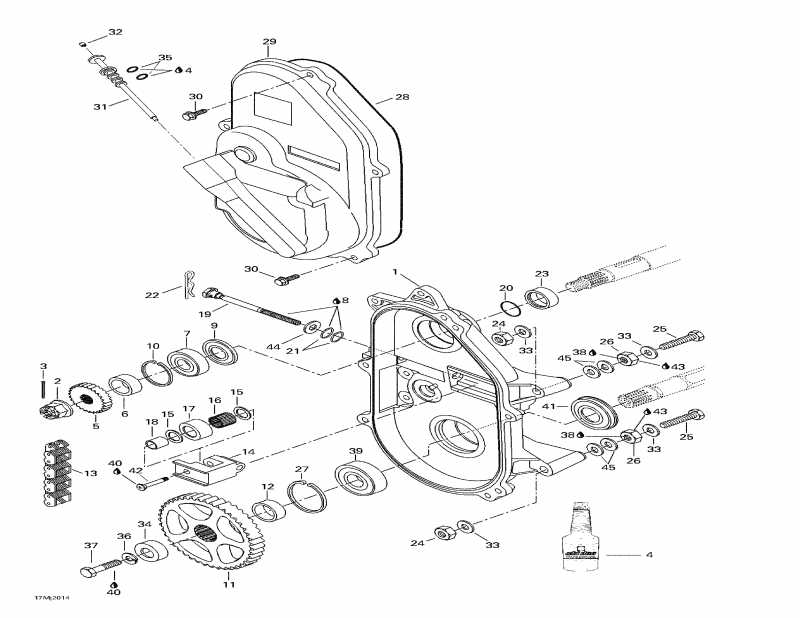 �������� Skidoo Grand Touring 700, 2000 ������ - Chaincase