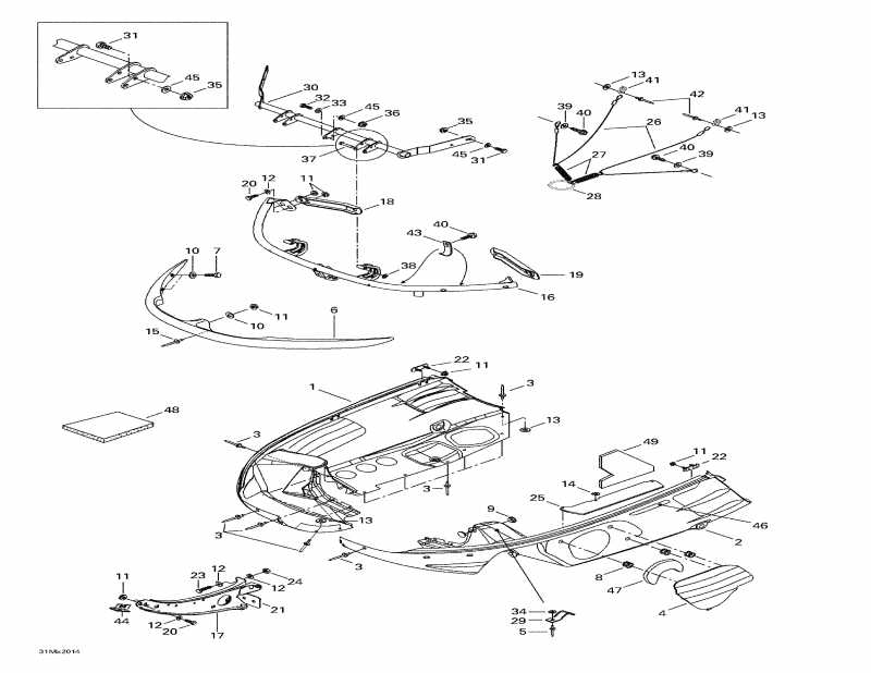  ski-doo Grand Touring 700, 2000 - Bottom Pan