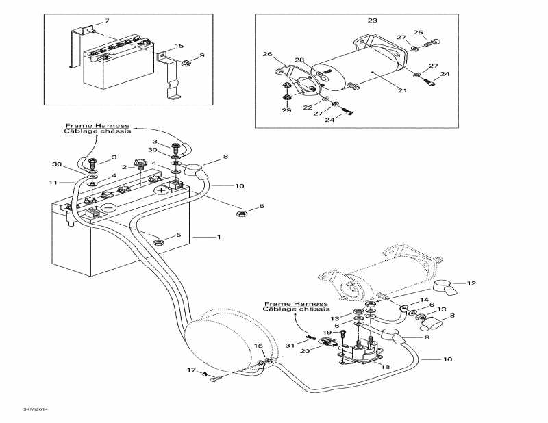 snowmobile ski-doo Grand Touring 700, 2000 ������ - Electrical System