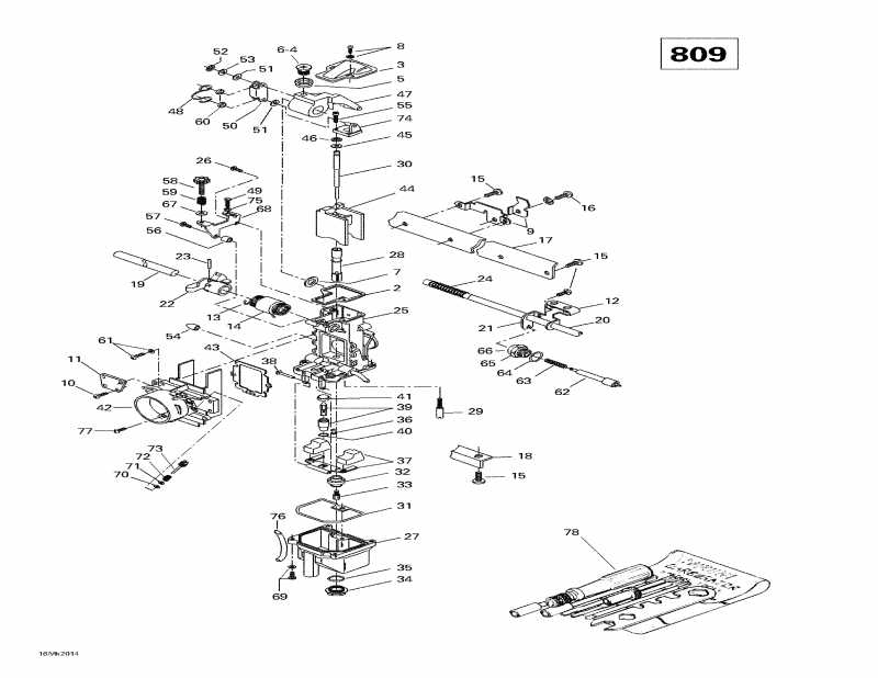  Skidoo Grand Touring SE, 2000  - Carburetors (809)