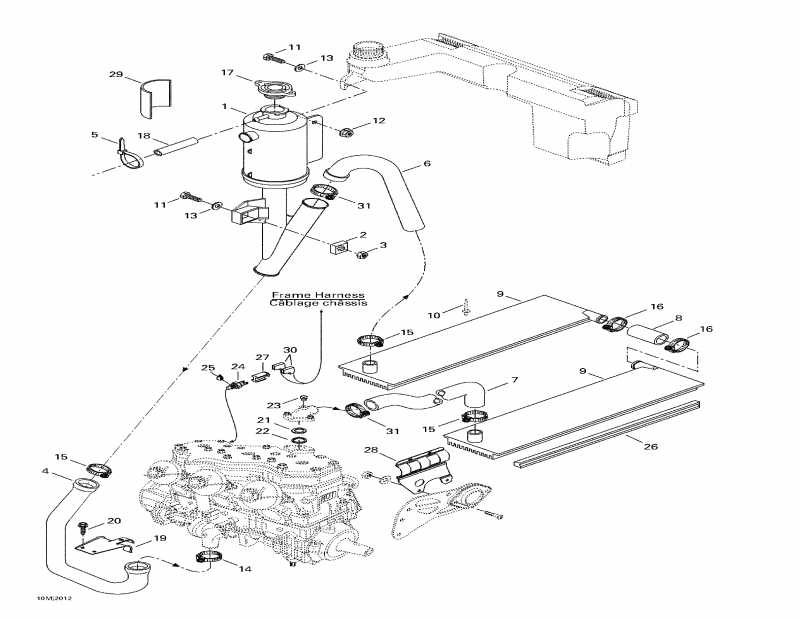 snowmobile  Mach 1 R, 2000 - Cooling System