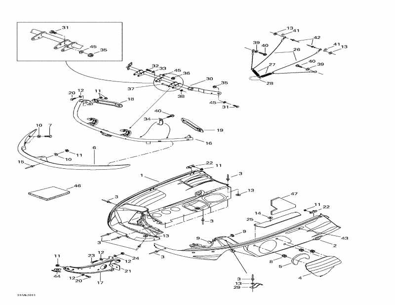  SkiDoo Mach Z, 2000  - Bottom Pan