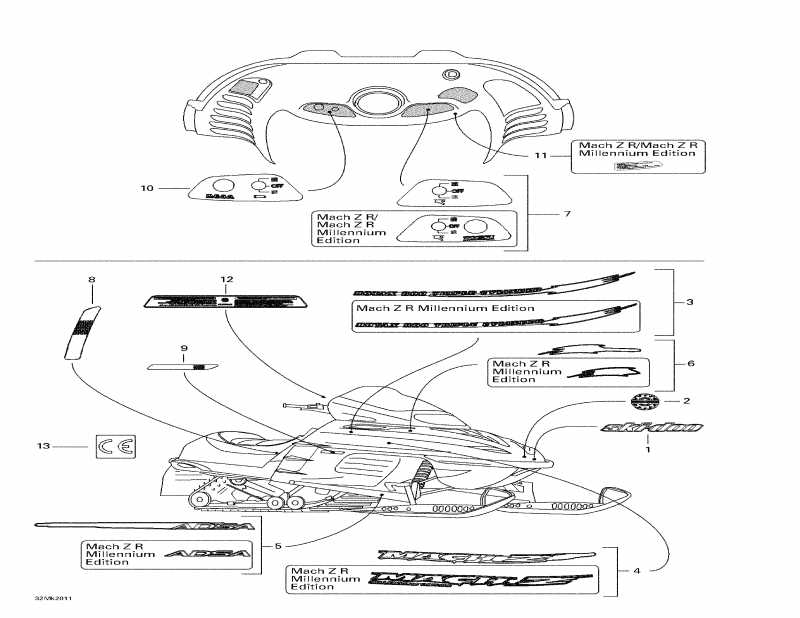  Ski Doo - Decals