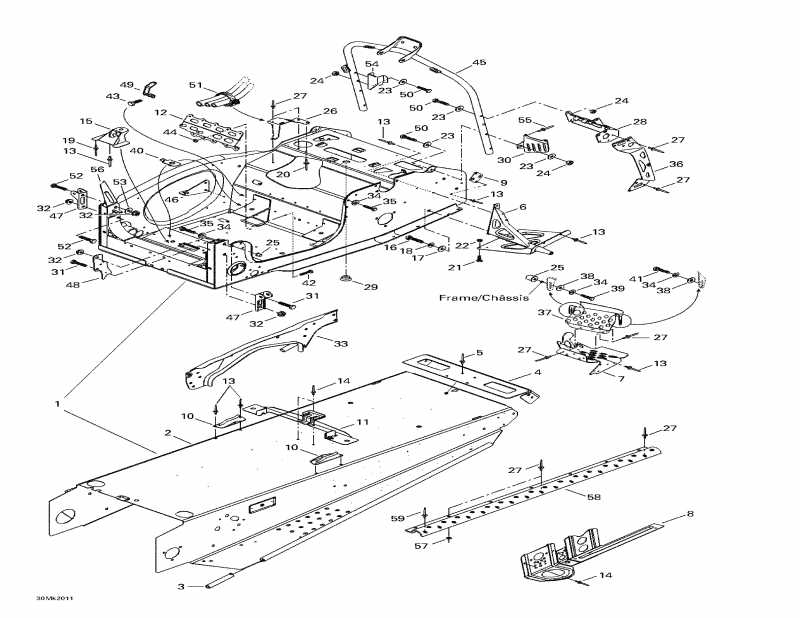 BRP SkiDoo Mach Z, 2000  - Frame And Accessories