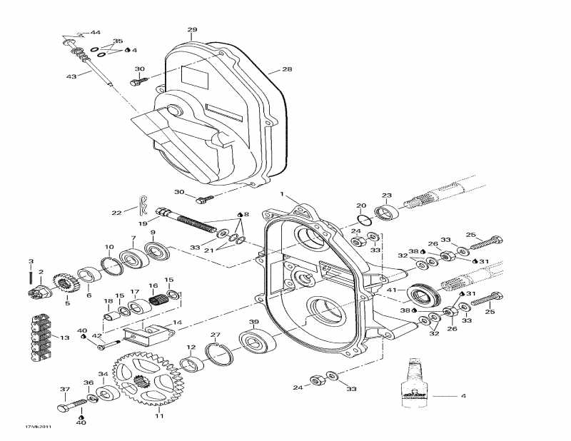  Skidoo Mach Z R, 2000 - Chaincase