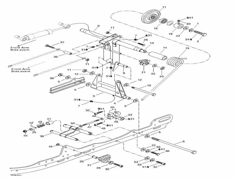 BRP SkiDoo  Mach Z R, 2000 - Rear Arm