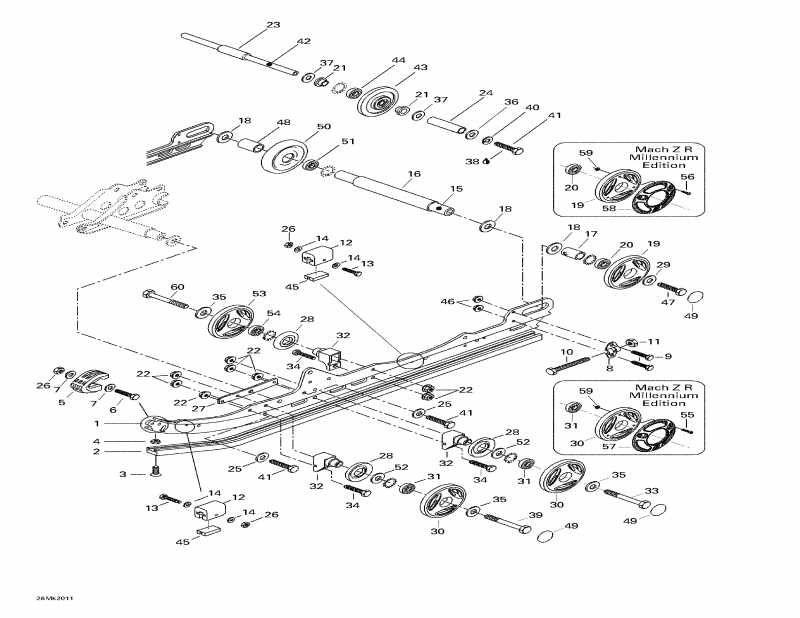  SkiDoo Mach Z R, 2000 - Rear Suspension