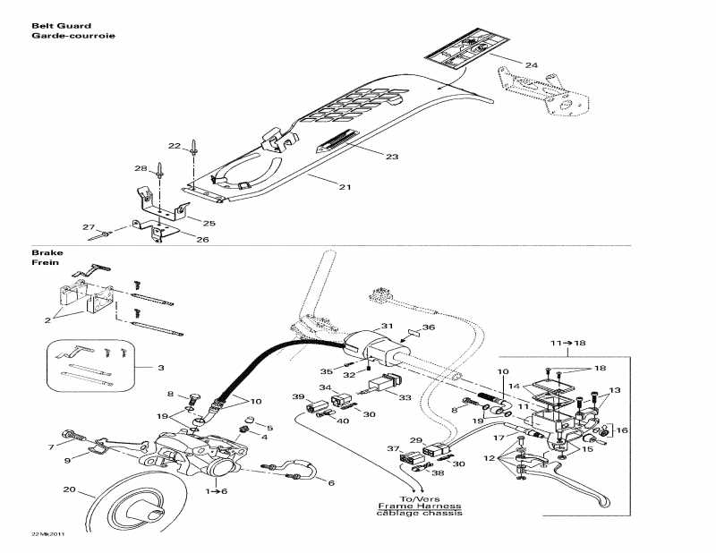 �������� ski-doo Mach Z R Millennium Edition, 2000 - Hydraulic ������ � Belt Guard