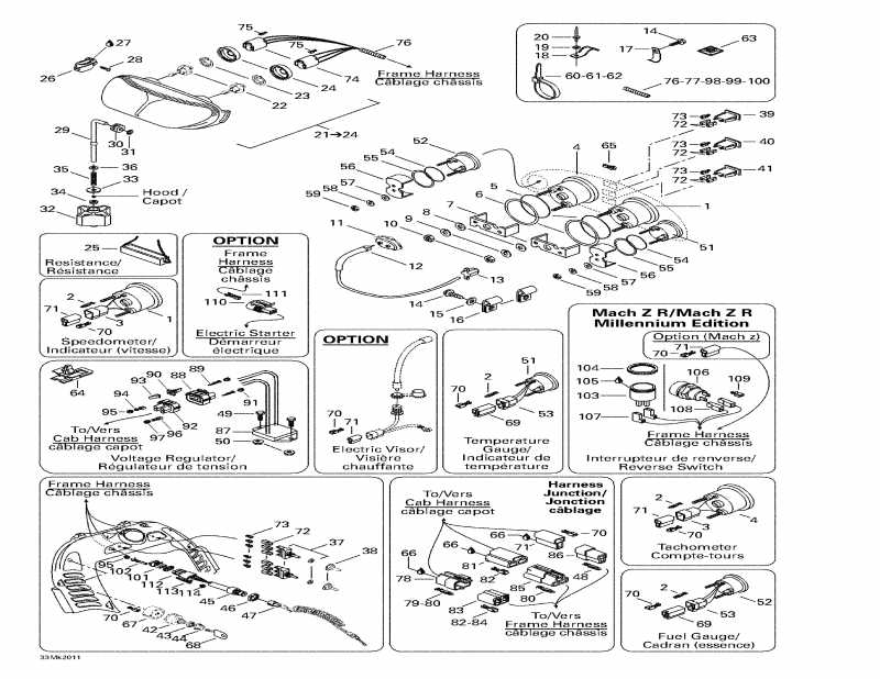 snowmobile  Mach Z R Millennium Edition, 2000  - Electrical System