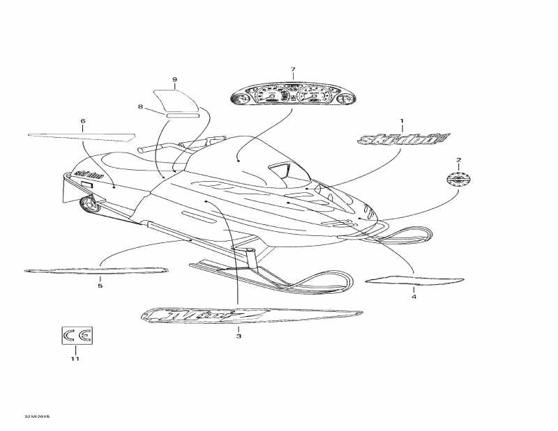 �������� Skidoo Mini Z, 2000 - Decals