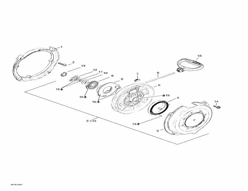  ski-doo MX Z 440, 2000 - Rewind Starter