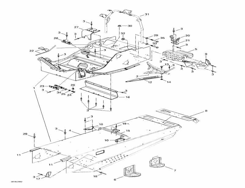  Skidoo - Frame And Accessories