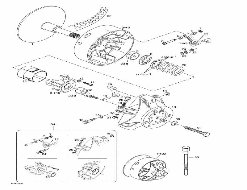  Ski-doo MX Z 500, 2000  - Drive Pulley