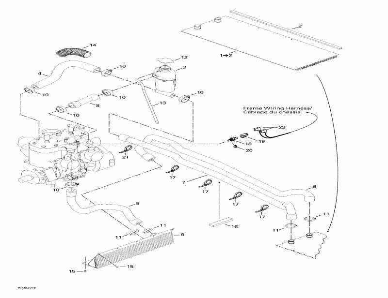 snowmobile ski-doo MX Z 500 SB (black), 2000  -  System