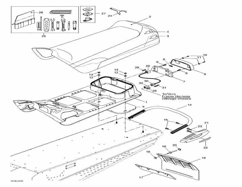  Ski-doo MX Z 600, 2000 - Seat And Accessories