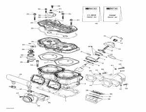 01- �������, ��������� ��������, ��������� ������ (01- Cylinder, Exhaust Manifold, Reed Valve)