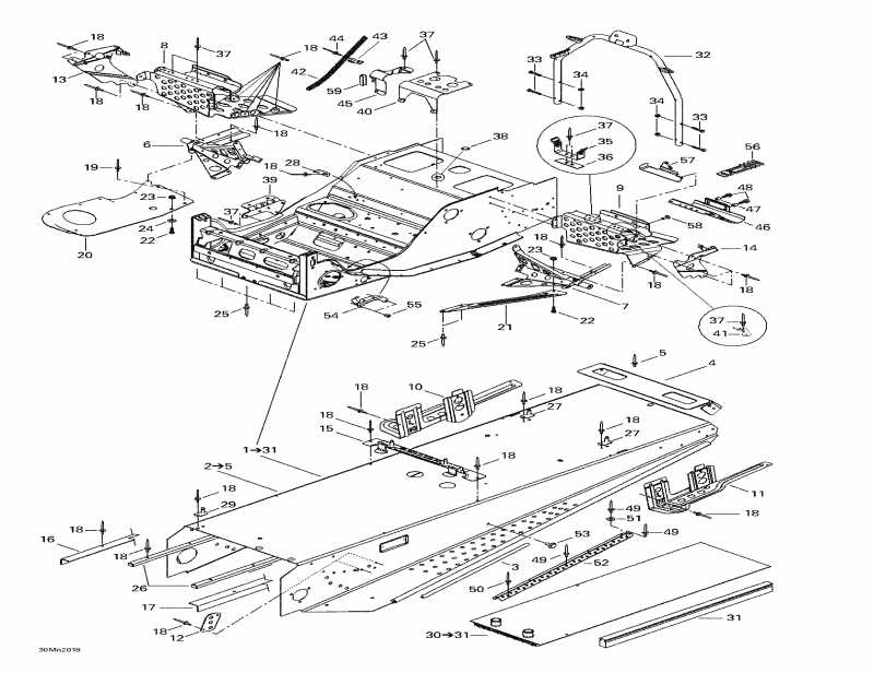  Skidoo - Frame And Accessories