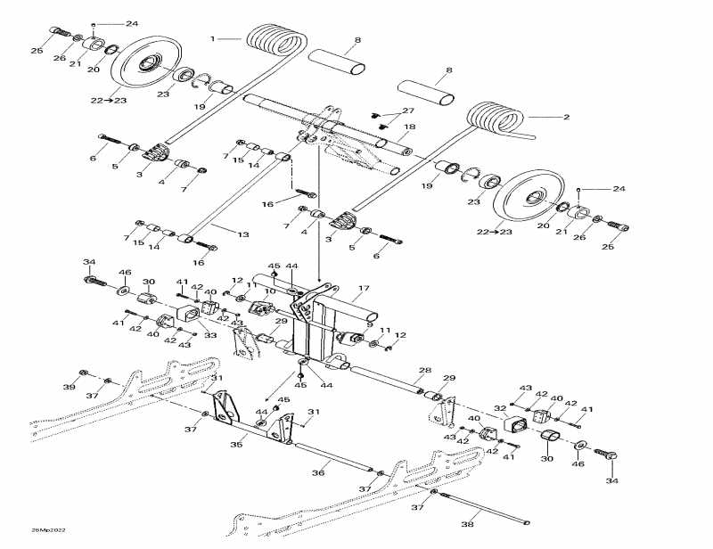 Skidoo MX Z 800, 2000 - Rear Arm