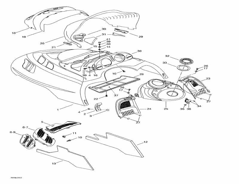 snowmobile BRP SkiDoo  MX Z 800, 2000 - Cab, Console