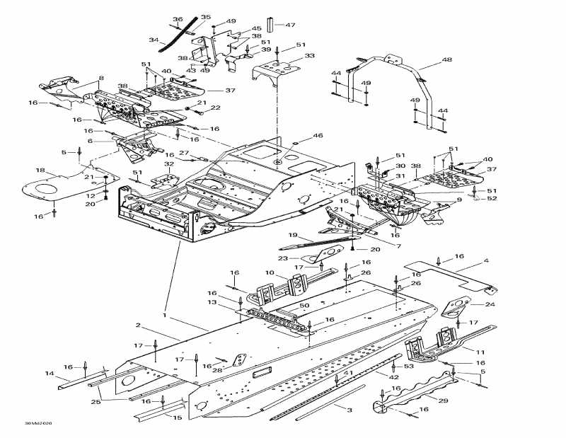  ski-doo  MX Z X 440 LC, 2000 - Frame And Accessories