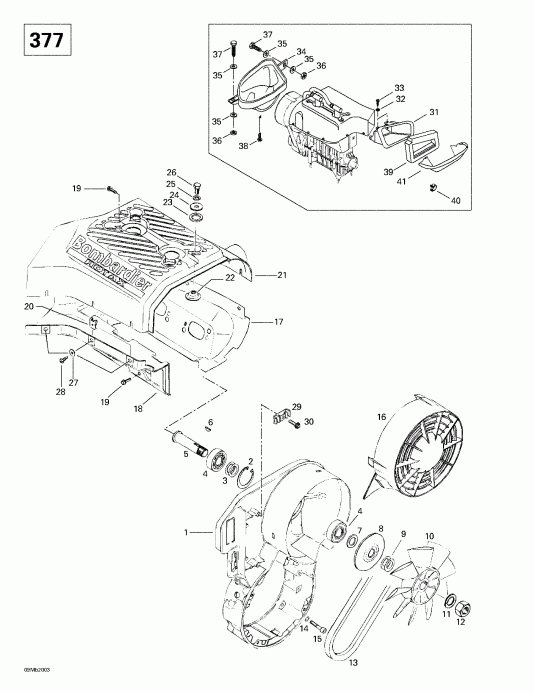 Skidoo - Cooling System And Fan (377)