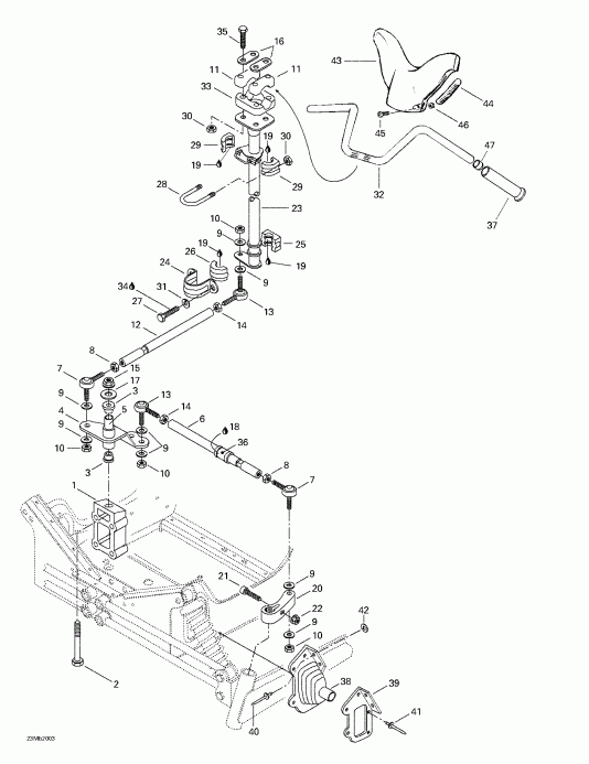 snowmobile BRP SkiDoo  Skandic 380/500, 2000 -   System