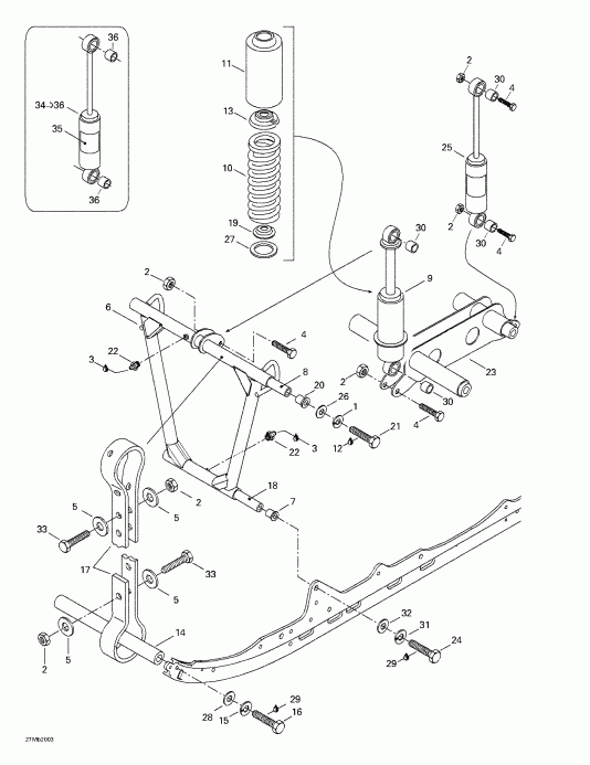  Skidoo  Skandic 380/500, 2000 - Front 