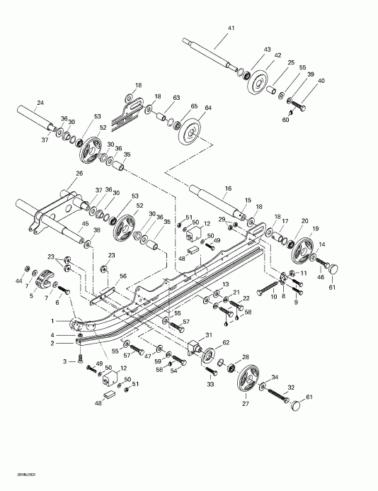  Ski Doo Skandic 380/500, 2000 - Rear Suspension