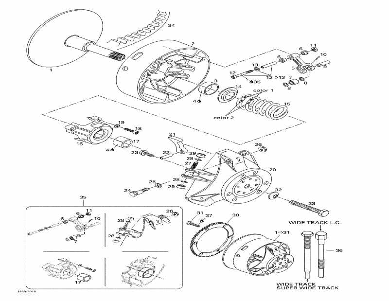  BRP  Skandic Wide Track LC, 2000 - Drive Pulley