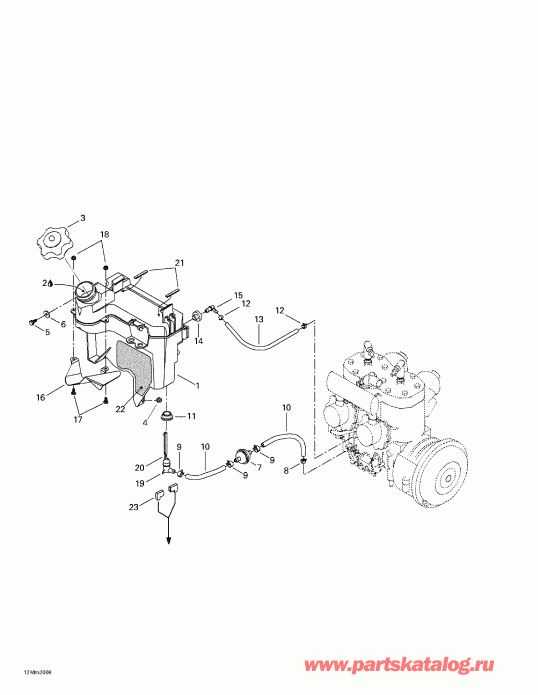   Summit 600/SB, 2000  - Oil Tank