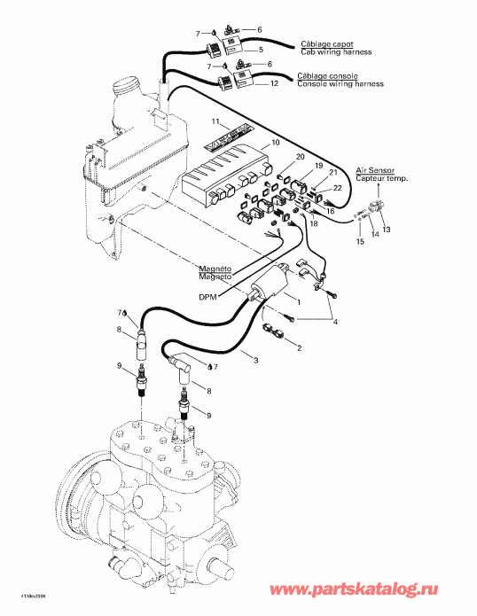SkiDoo Summit 600/SB, 2000 ������ - Ignition
