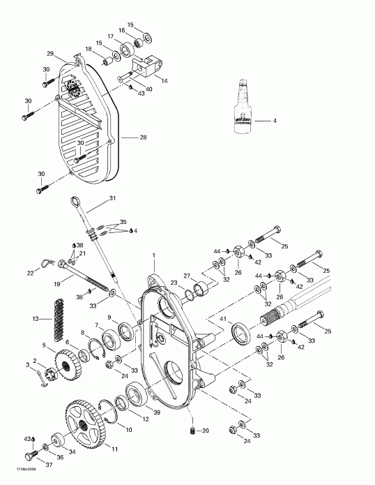   Summit 600/SB, 2000 - Chaincase