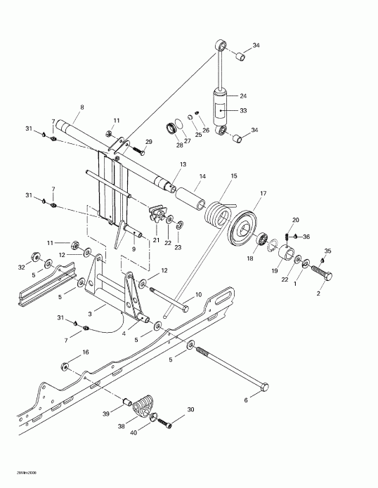 Skidoo ������ Summit 600/SB, 2000 - Rear Arm, Rear Suspension