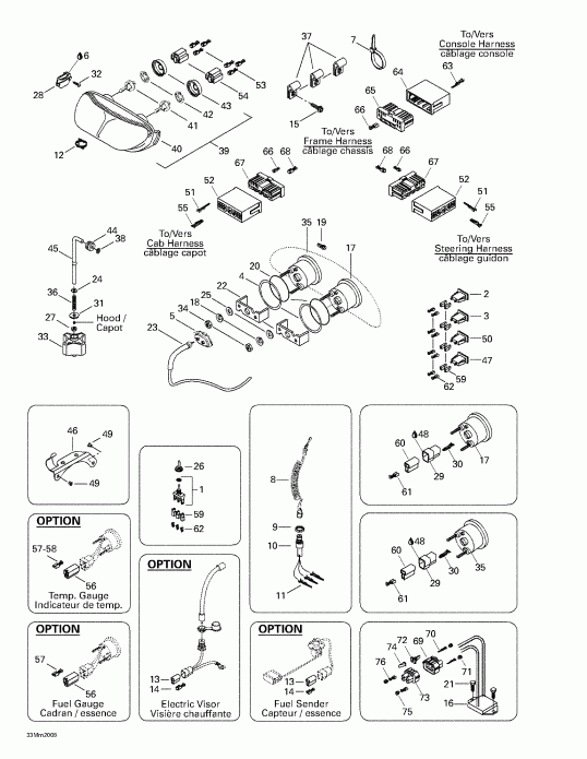 snowmobile Ski Doo Summit 600/SB, 2000 - Electrical System
