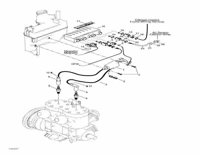 snowmobile Skidoo Summit 700, 2000  - Ignition