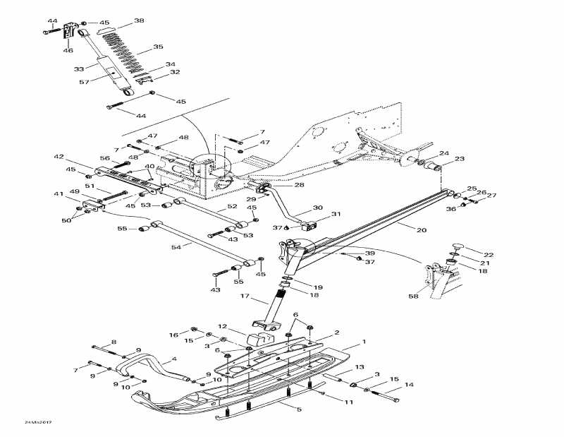  Ski Doo Summit 700, 2000 - Front Suspension And Ski