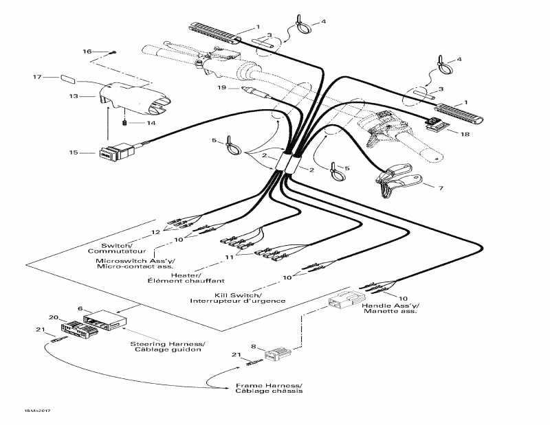 Skidoo Summit 700 SB, 2000 - Steering System