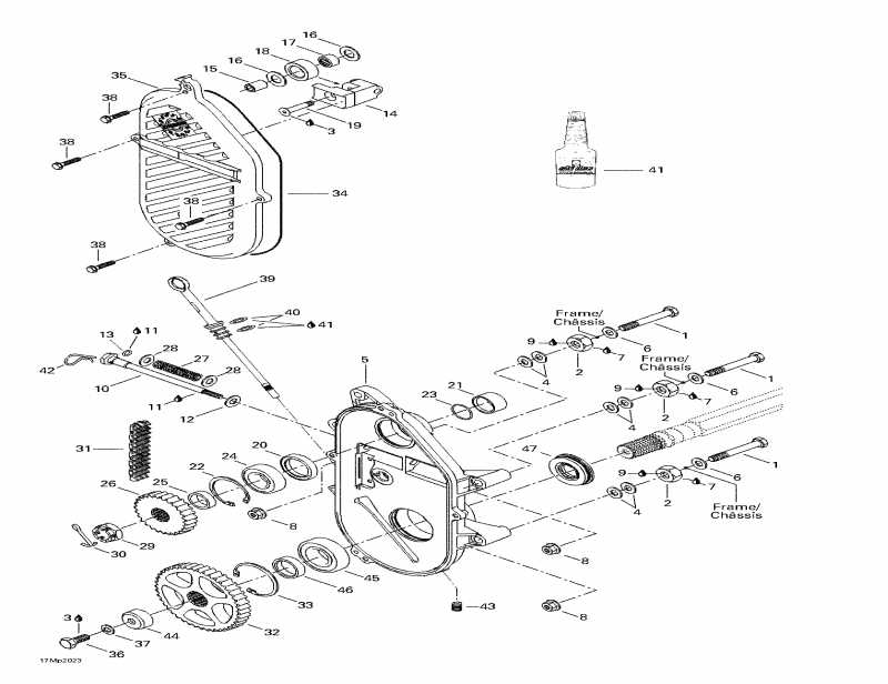 snowmobile  Summit 800 H.M., 2000  - Chaincase