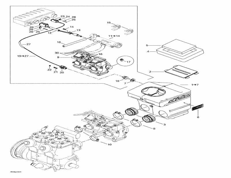  Ski Doo  Summit 800 H.M., 2000 - Air Intake System